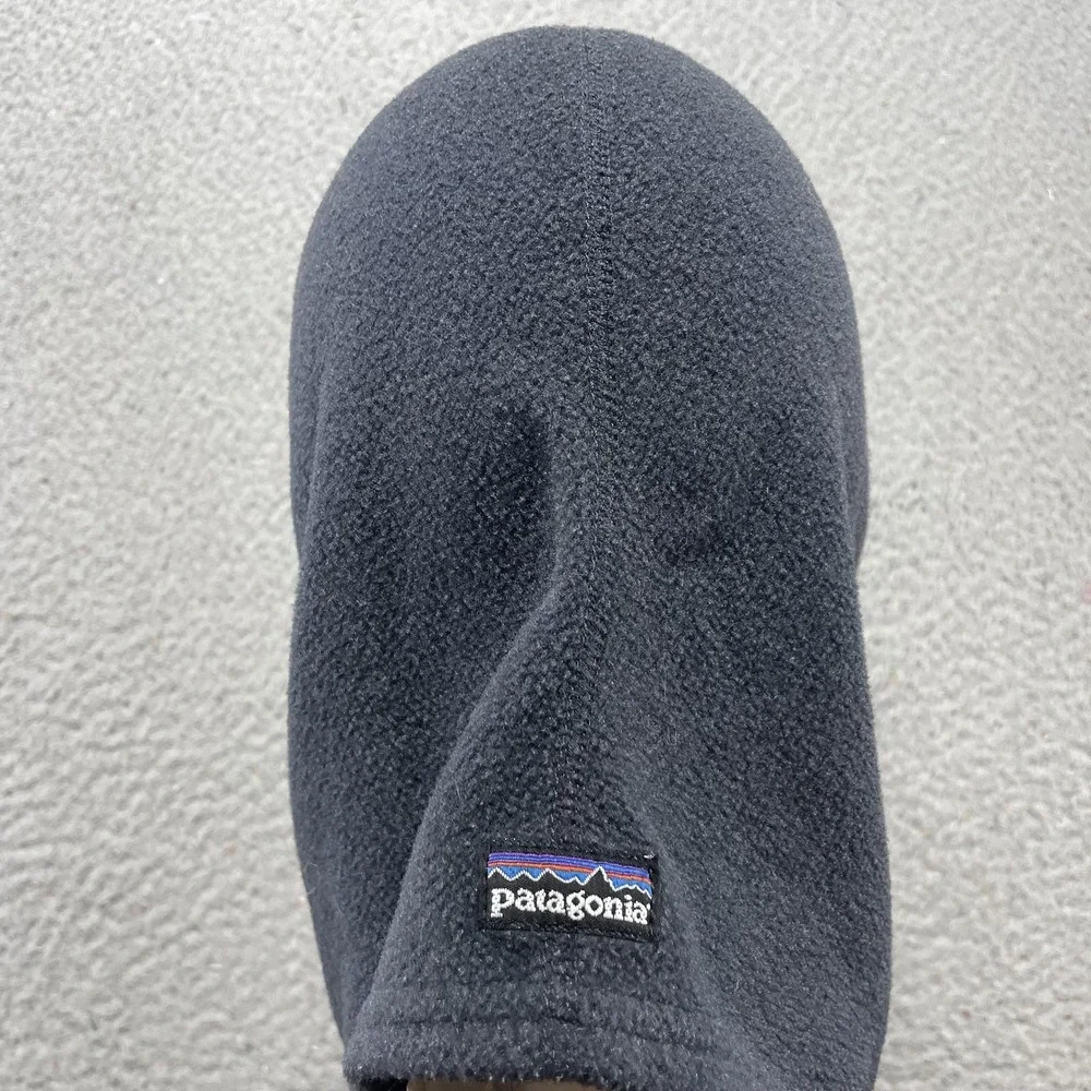 Patagonia Balaclava Kids Large Gray Fleece Hood Mask Colorblock USA Winter